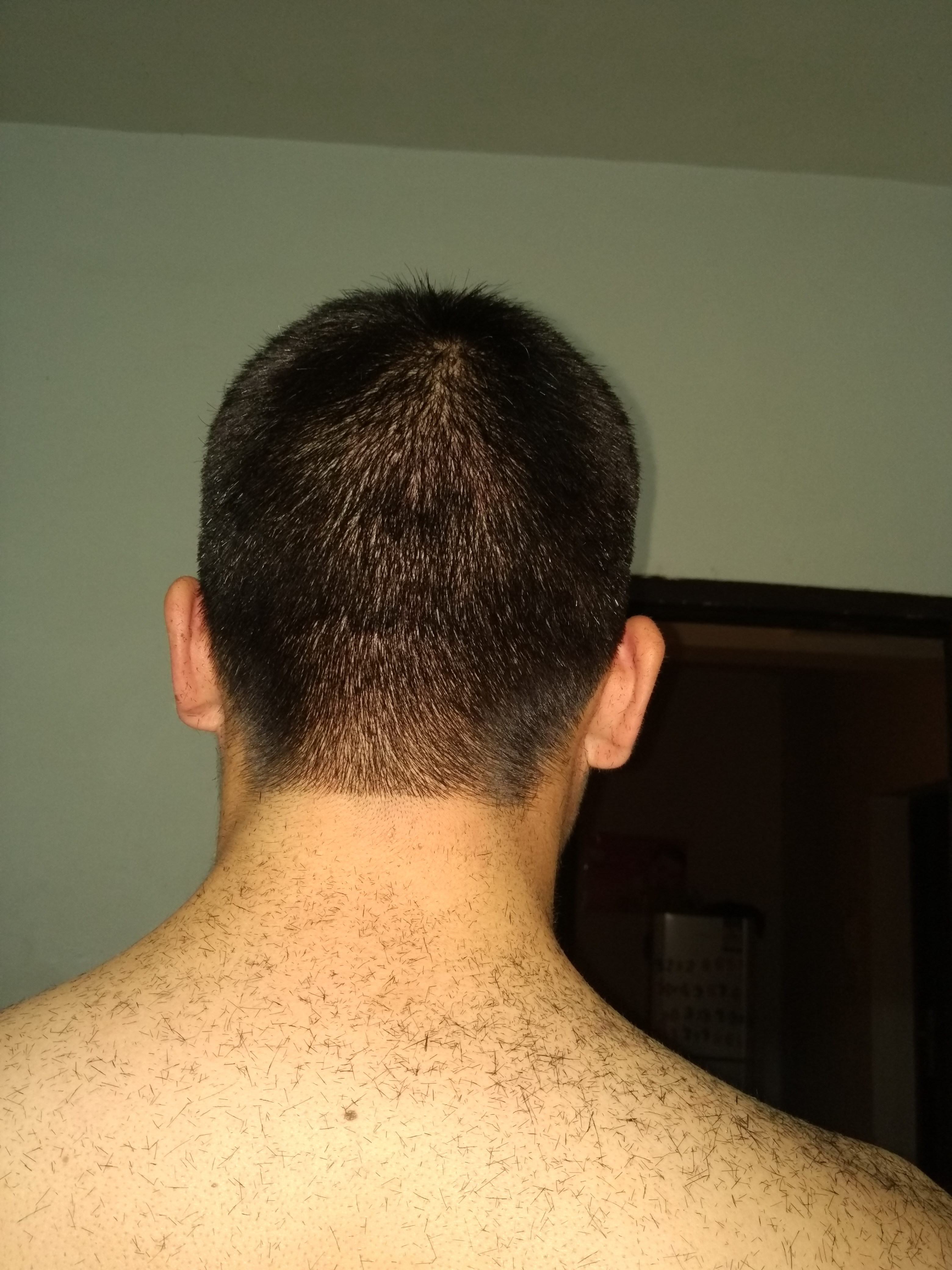 侧面调到3mm往上推,因为头部比较尖,顶部调到19mm.两边调到21mm.