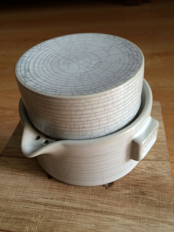 汉陶张生汝窑月白快客杯