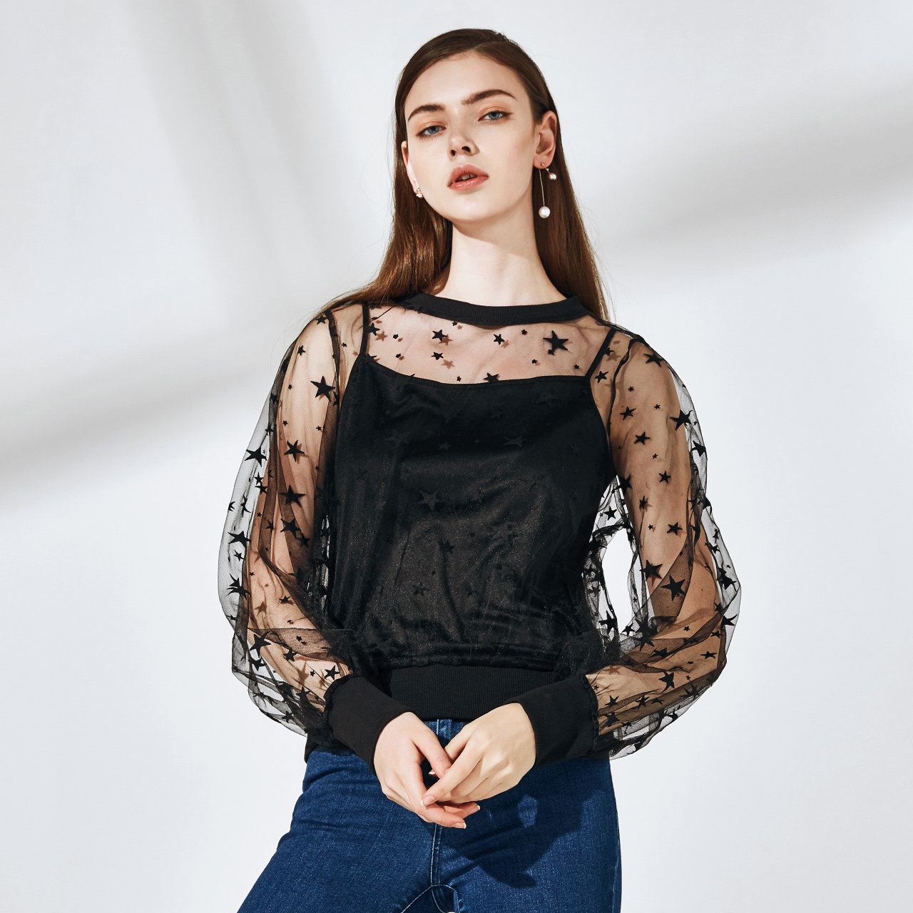 性感蕾丝衫,夏日仙气飘飘的感觉