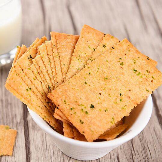 香楠素食海苔饼干薄脆酥咸味粗粮饼干休闲早餐零食品2盒整箱批发