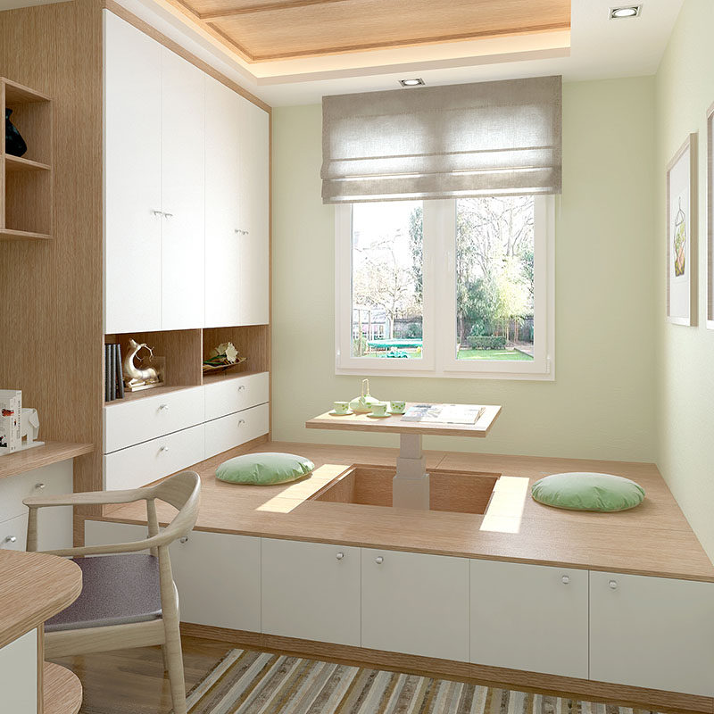 科凡现代简约榻榻米床定制卧室书房儿童房塌塌米全屋家具整体定做