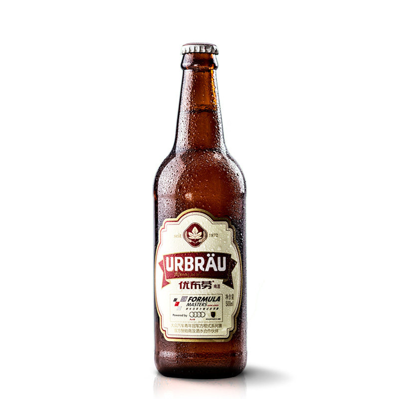 urbrau优布劳啤酒 德式浑浊淡拉格原浆啤酒 500ml毫升12瓶装包邮