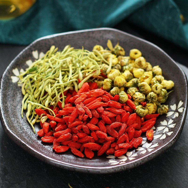 清热去火茶菊花金银花茶叶枸杞组合降火下火肝火胃火夏季熬夜凉茶