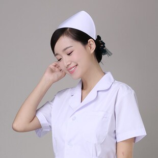 护士用品帽子护士长帽燕尾帽白色粉色蓝色加厚涤卡护士服护士服