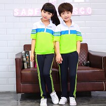 绿色校服裤子小学生