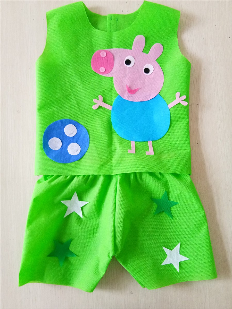 幼儿园服装时装秀手工自制儿童亲子走秀表演服制作材料包环保