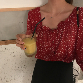 ol女式雪纺短袖上衣