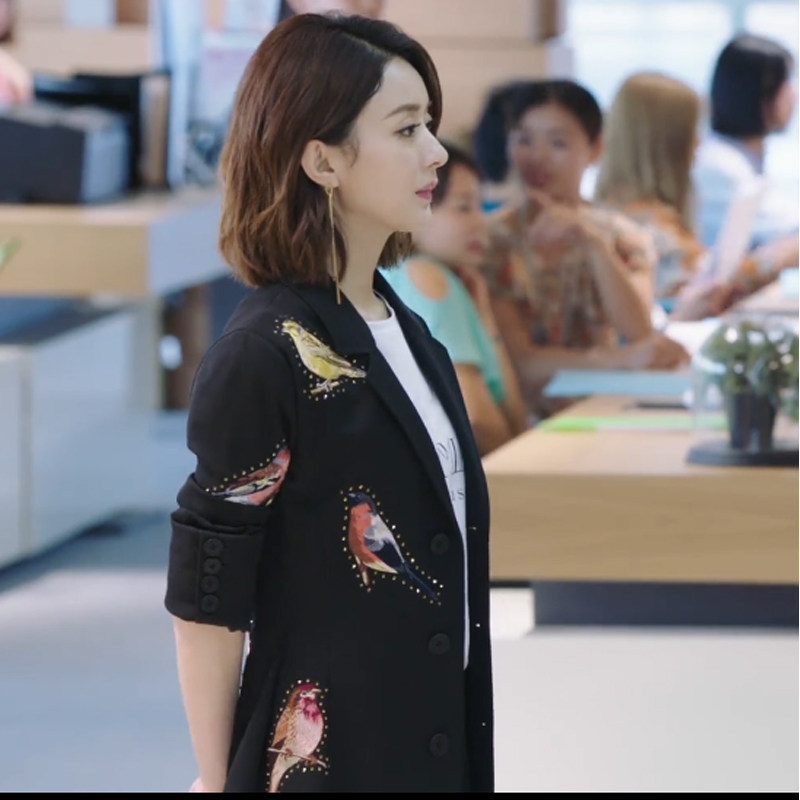 西服上衣_你和我的倾城时光林浅同款衣服刺小西服外套女林浅绣花西装