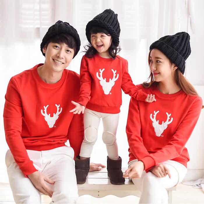 亲子服装三口 家庭装