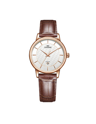 卡斯诺(cenxino)手表 时尚石英女表唯美绽放系列l6079 红色_不打折