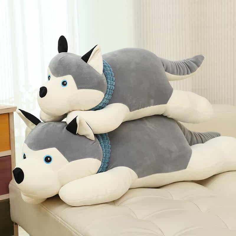 娃娃公仔 男孩子的_玩具可爱二哈抱枕公仔布娃娃男生睡觉抱的男孩子