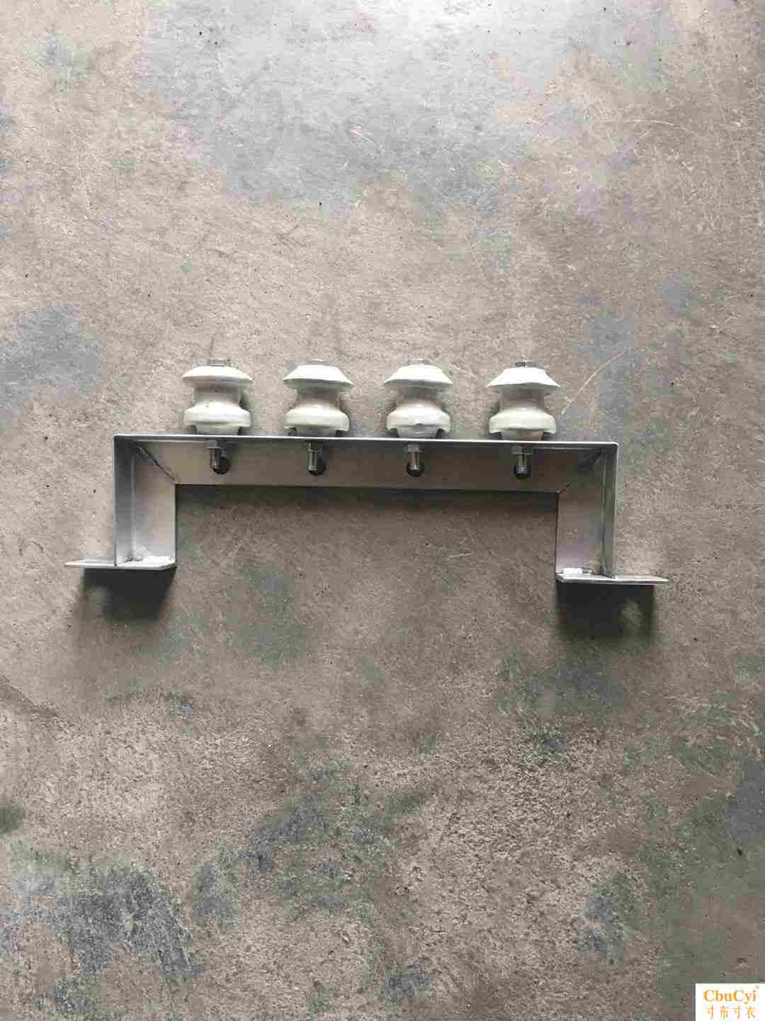 电线支架户外_墙横担镀锌2线龙门支架电缆中工字进接户支拖架瓷瓶户外