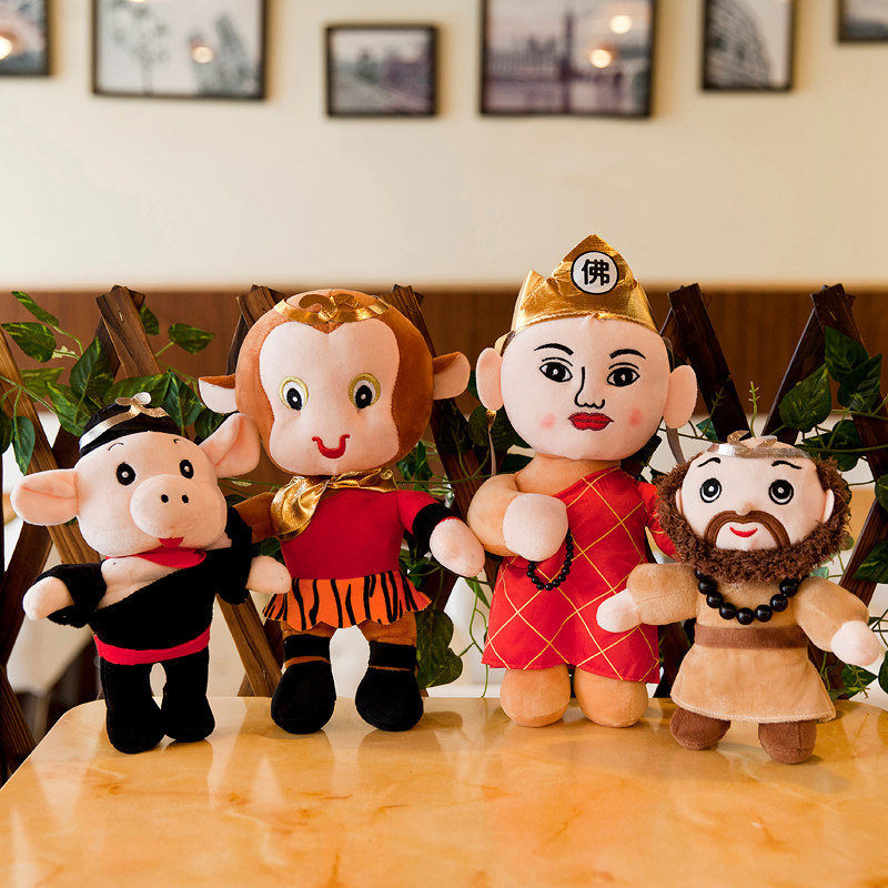 孙悟空玩具 公仔_西游记全套公仔孙悟空毛绒玩具玩偶猪八戒布娃娃生日