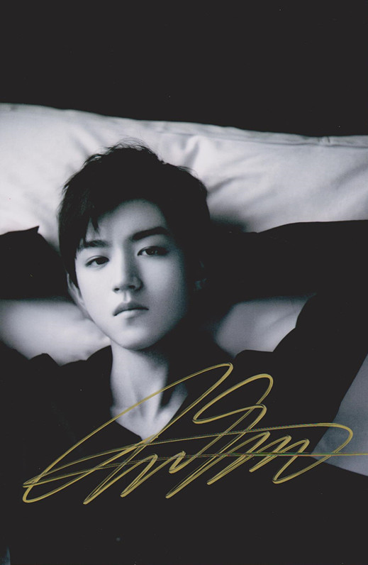 tfboys_『冲冠』tfboys亲笔签名照片 王俊凯亲笔签名照片 新款热门