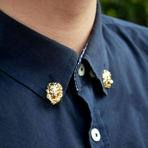 日韩树叶麦惠领针男女衬衫衣领扣别针扣领韩版衣领夹衣服饰品配饰