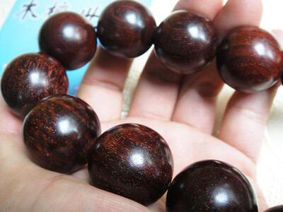 木檀世家印度小叶紫檀佛珠念珠 25mm牛毛纹老料紫檀车挂h106号