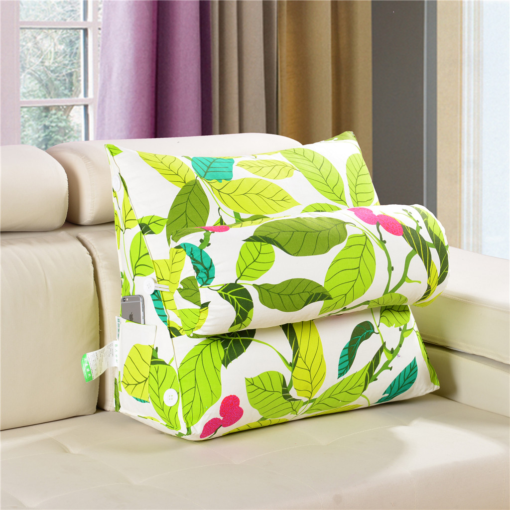 带头枕三角靠垫办公室榻榻米床头软包靠背沙发靠枕椅子护腰垫抱枕