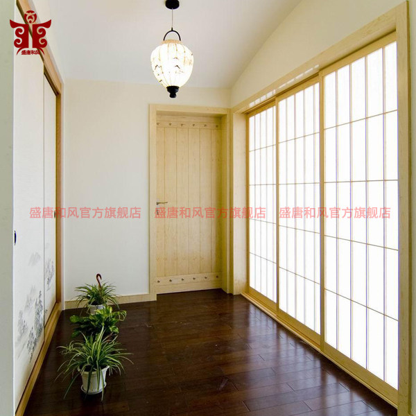 盛唐和风障子门和室格子窗榻榻米推拉移门塌塌米樟子门定做格子门