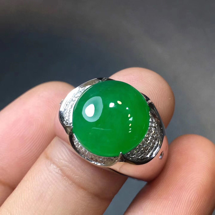 翡翠戒指男士 指环