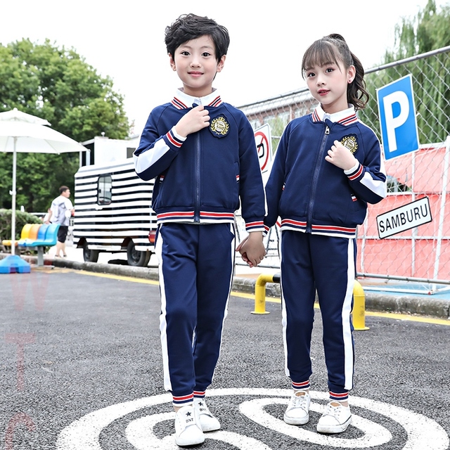 拉链衫2019校服套装中性男棉混纺布中学生学院春秋季深圳