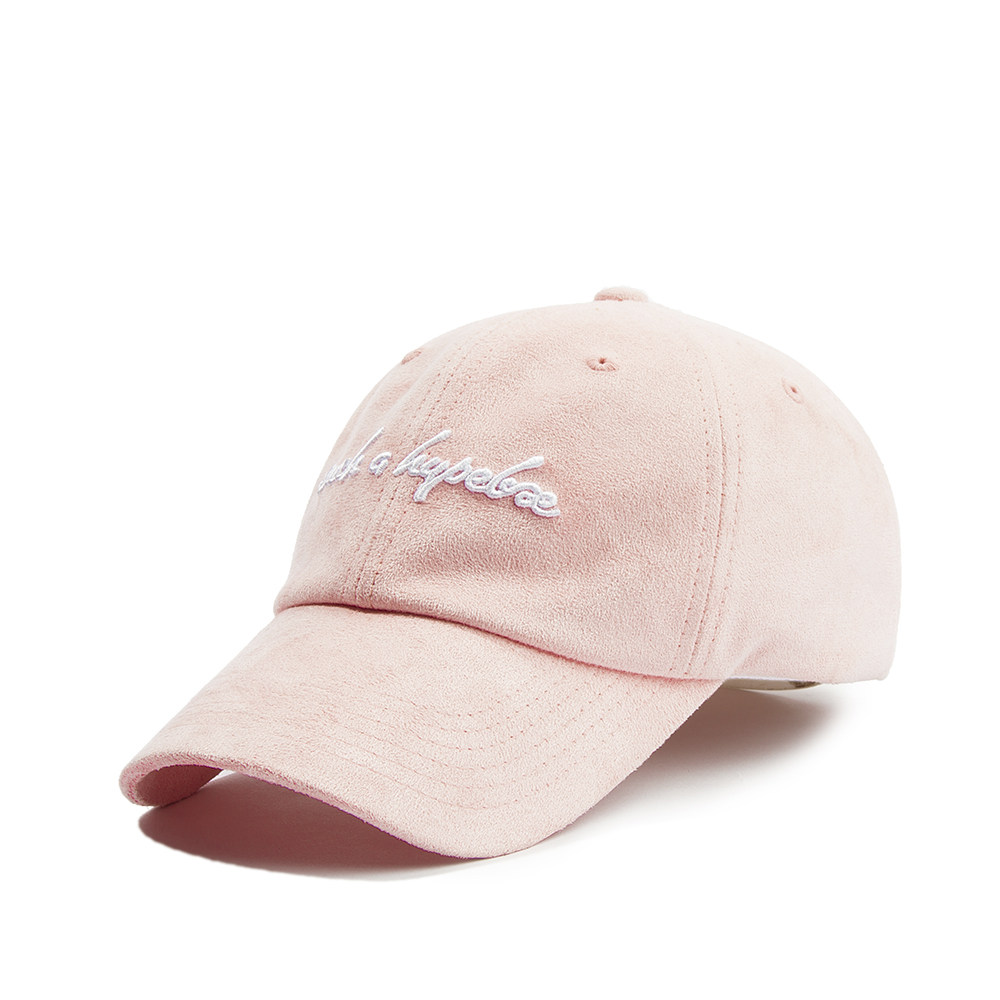 帽子女 韩国代购flipper鸭舌帽少女粉色字母弯檐秋冬麂皮棒球帽