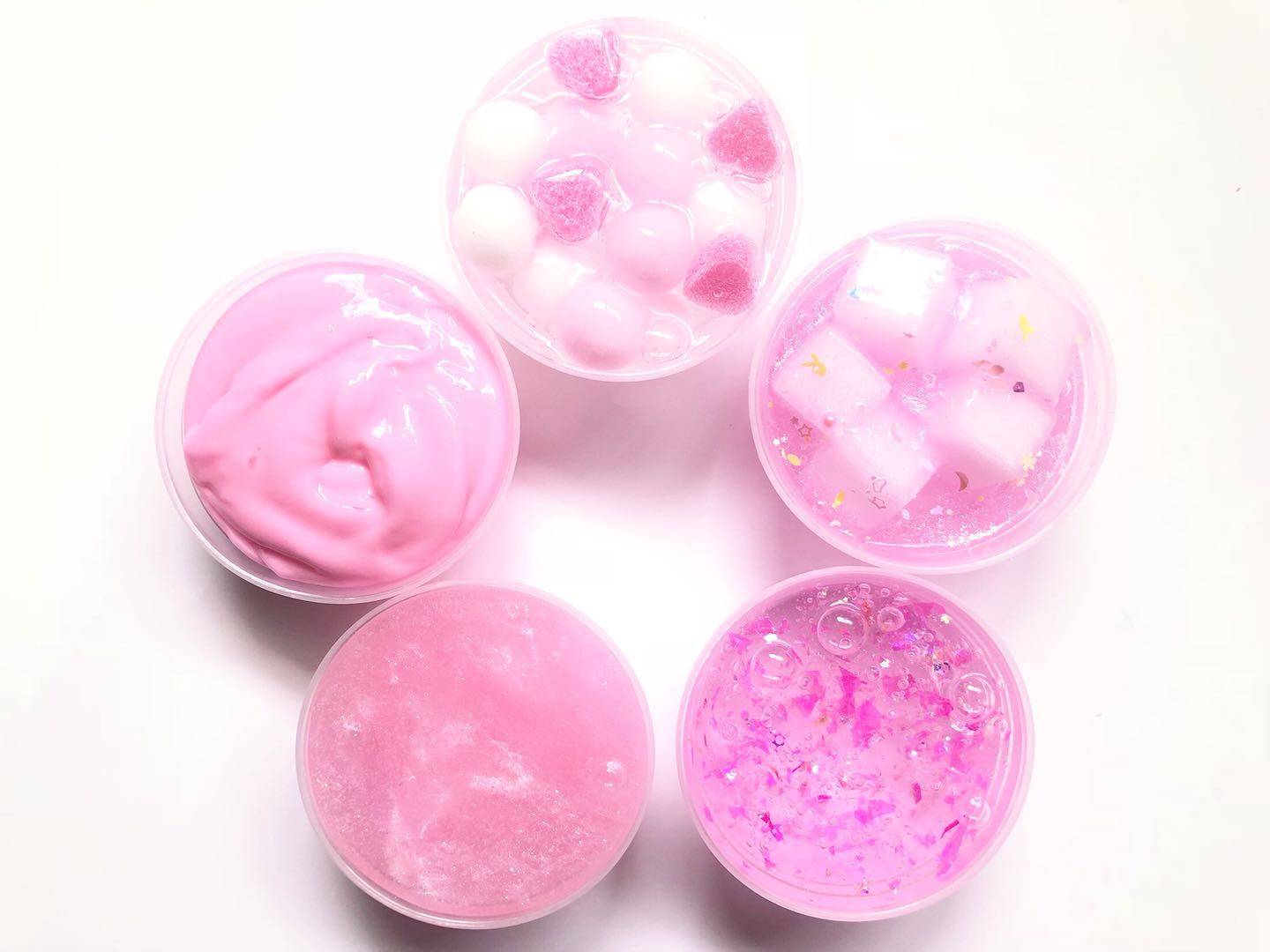 热销椰果泥_仙女史莱姆甜心组合ins同款slime 少女风 椰果泥毛球泥