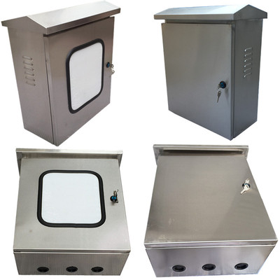 户外双层门不锈钢内外门防水配电箱双门电控箱配电柜控制箱电气箱