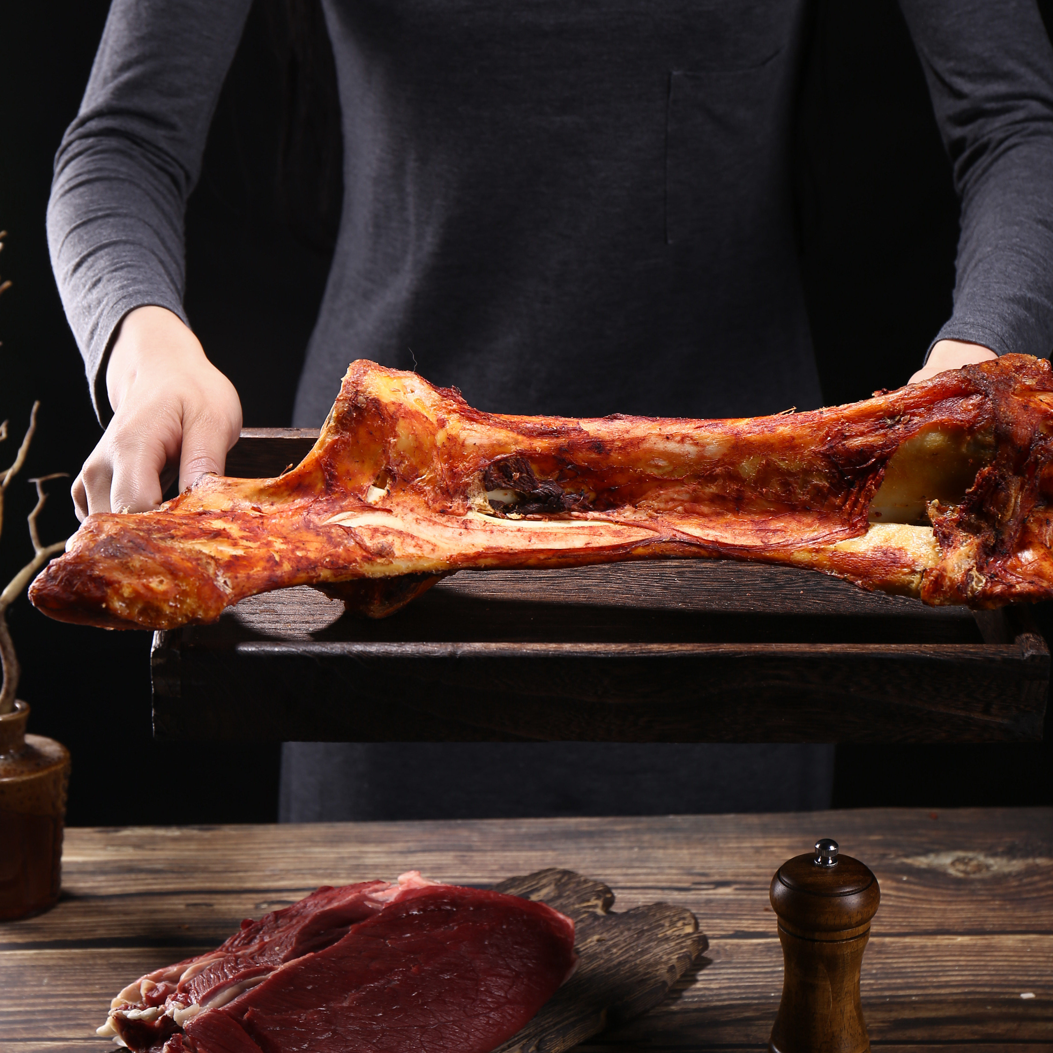 狗磨牙棒中大型耐咬超大号牛棒真洁齿骨头咬胶