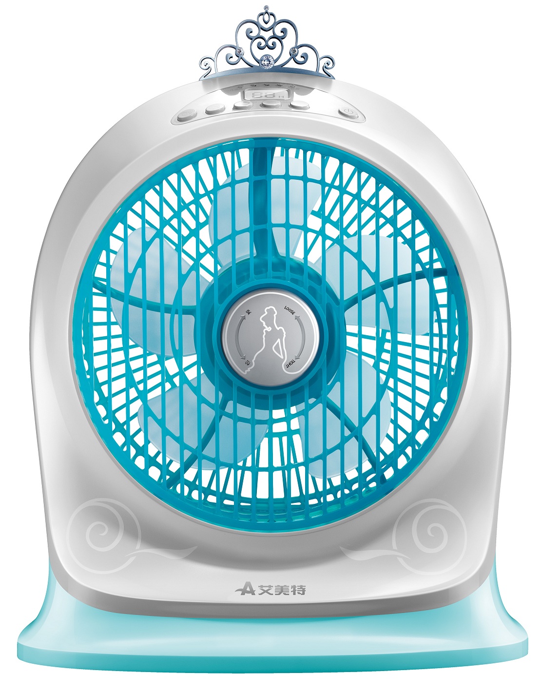 艾美特电风扇 直流变频24档台式转页扇 超静音儿童风扇 办公睡觉
