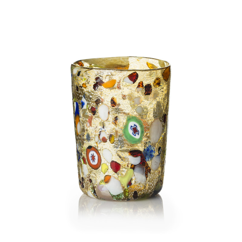 古典马赛克风格 zecchin玻璃杯,古老的手工艺制作,手感自然舒适且具有