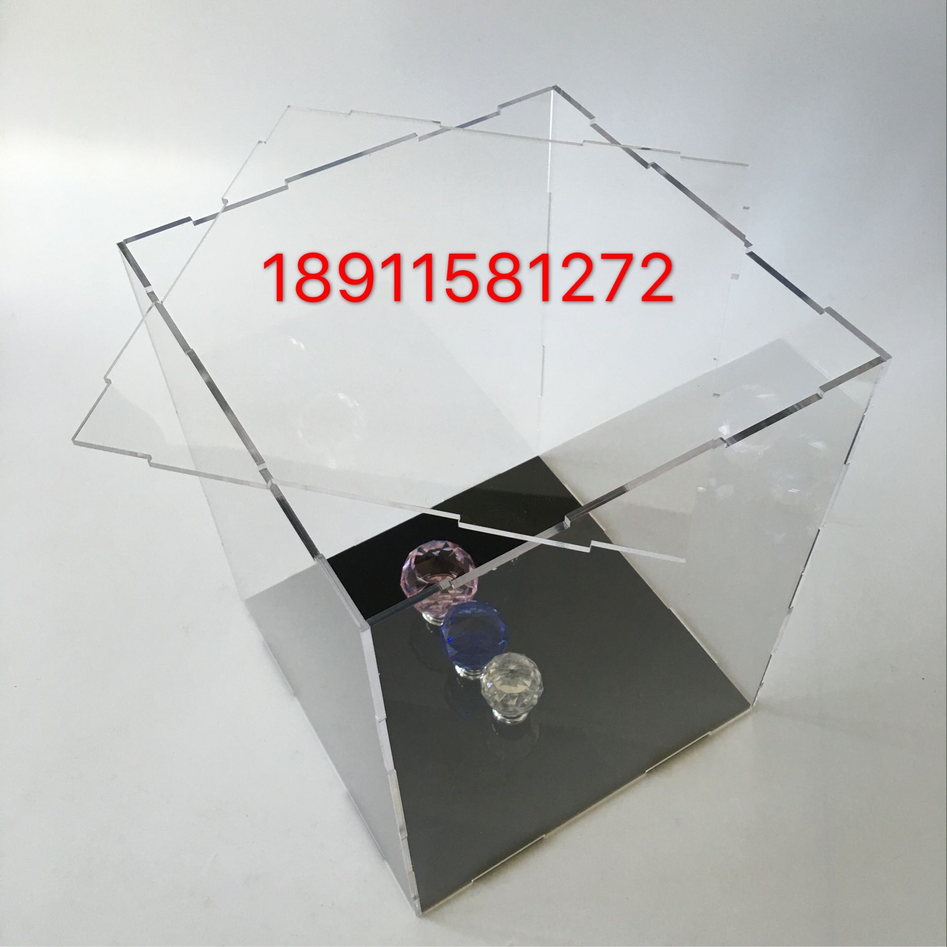 厂家直销定制亚克力罩子展示盒有机玻璃透明盒子防尘罩_7折现价50元