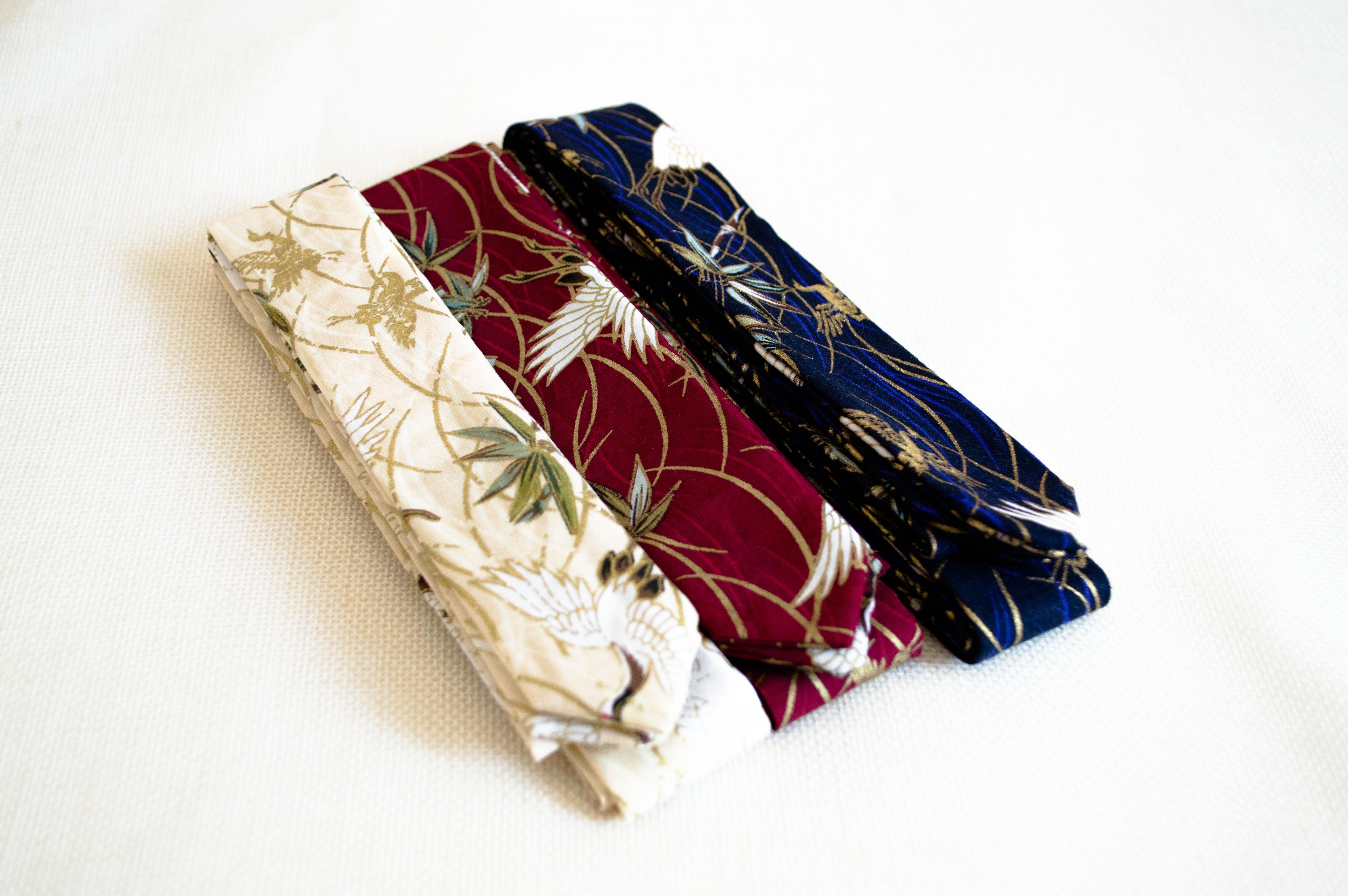 中国风_中国风简约红色蓝色丝带古代汉服发带古风刺绣发绳周边飘带学