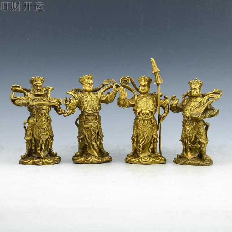 四大天王铜像