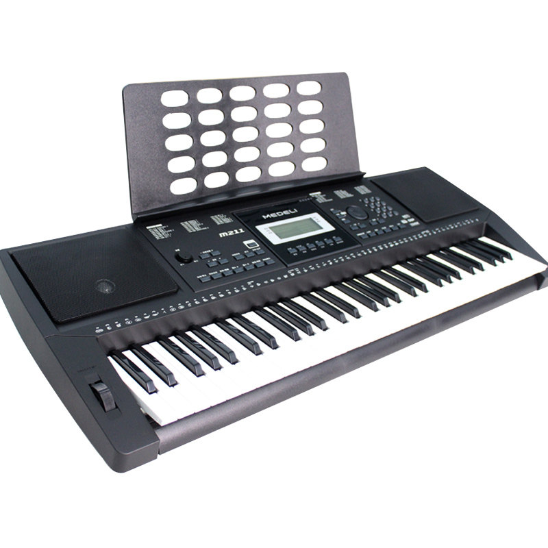 美得理电子琴m211成人儿童初学入门女孩钢琴多功能61键家用初学者