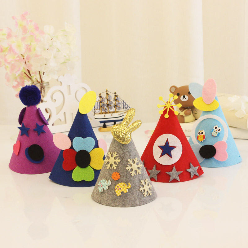 生日帽子儿童 创意_新款六一儿童节劳动课手工diy制作创意帽子宝宝