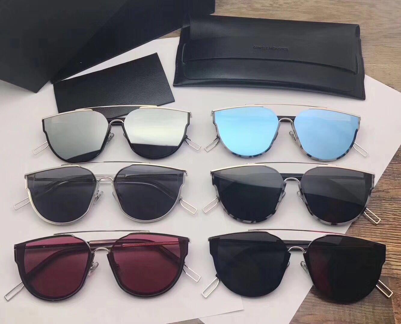 v牌_gm太阳镜v牌墨镜同款2018时尚复古新款个性明星款眼镜金属板材