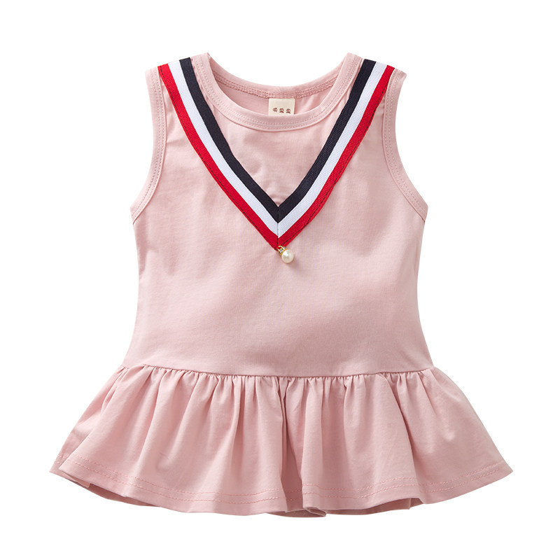 婴儿夏装女宝宝裙子儿童无袖连衣裙公主0-1岁6个月12背心