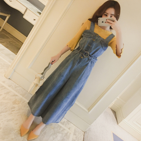 高腰牛仔裤女秋