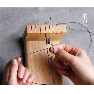 栖石原创宝石包边编绳神器手链项链轴线固定器 macrame编绳工具