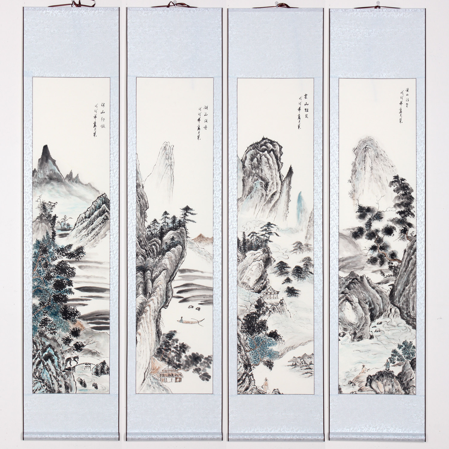 手绘山水画