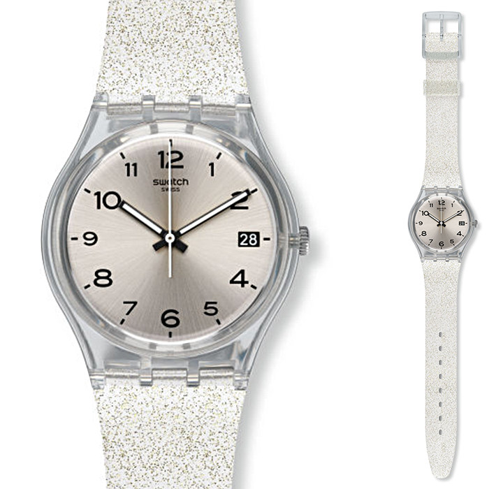 swatch女表_swatch/斯沃琪手表经典色彩密码系列日历学生石英男女表gm