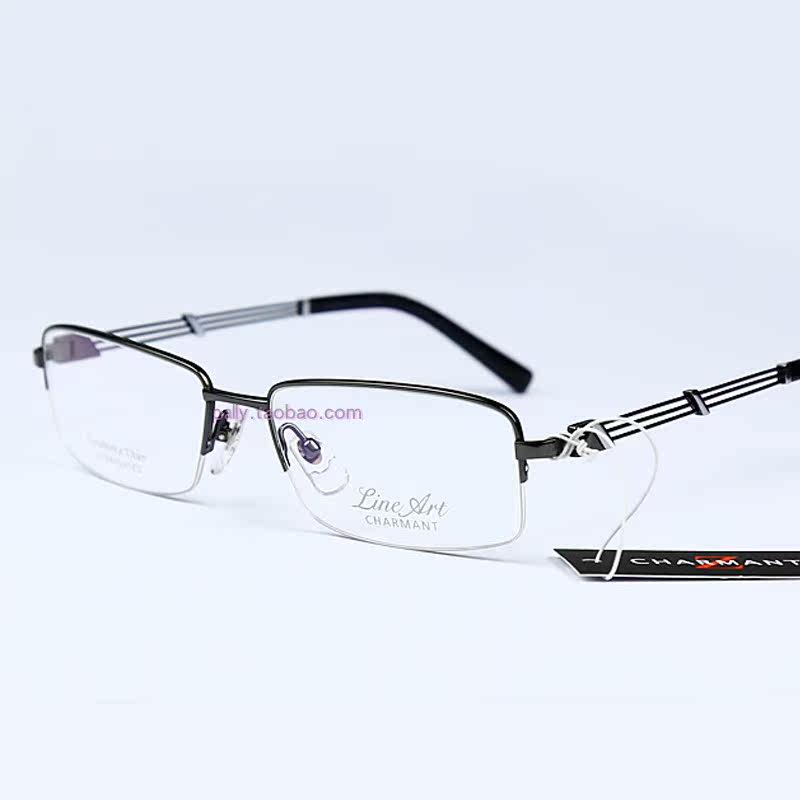 夏蒙眼镜架男 纯钛