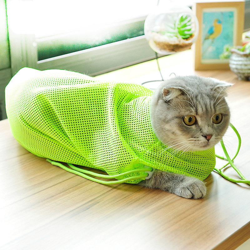 miw喵呜 多功能洗猫袋猫咪美容袋猫袋子防抓伤猫咪护理洗澡袋包邮