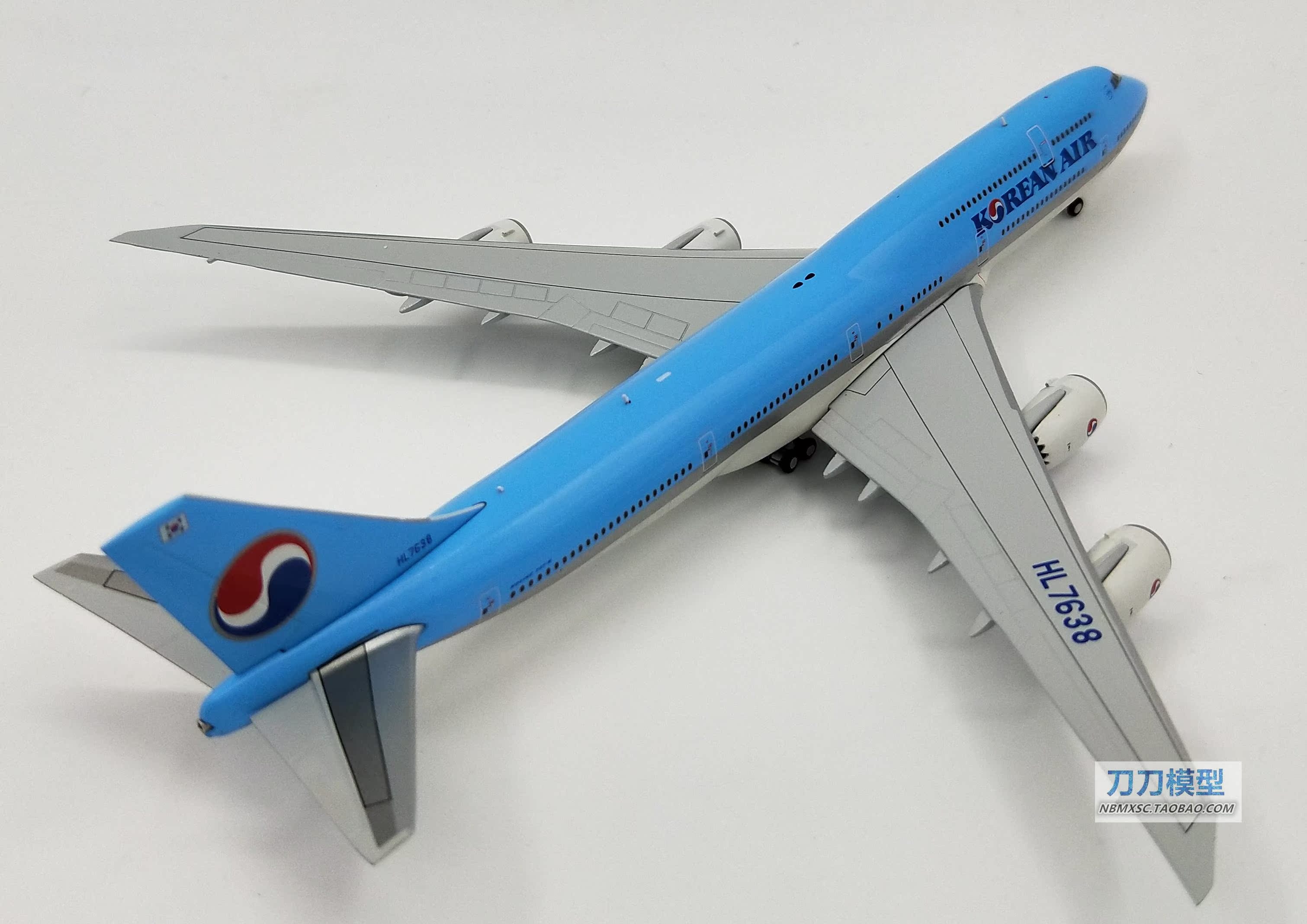 1:400 大韩航空 波音747-8 洲际客机 hl7638 合金飞机
