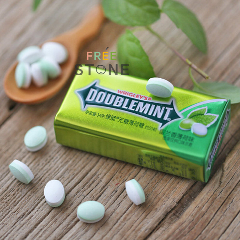 特价绿箭薄荷糖铁盒