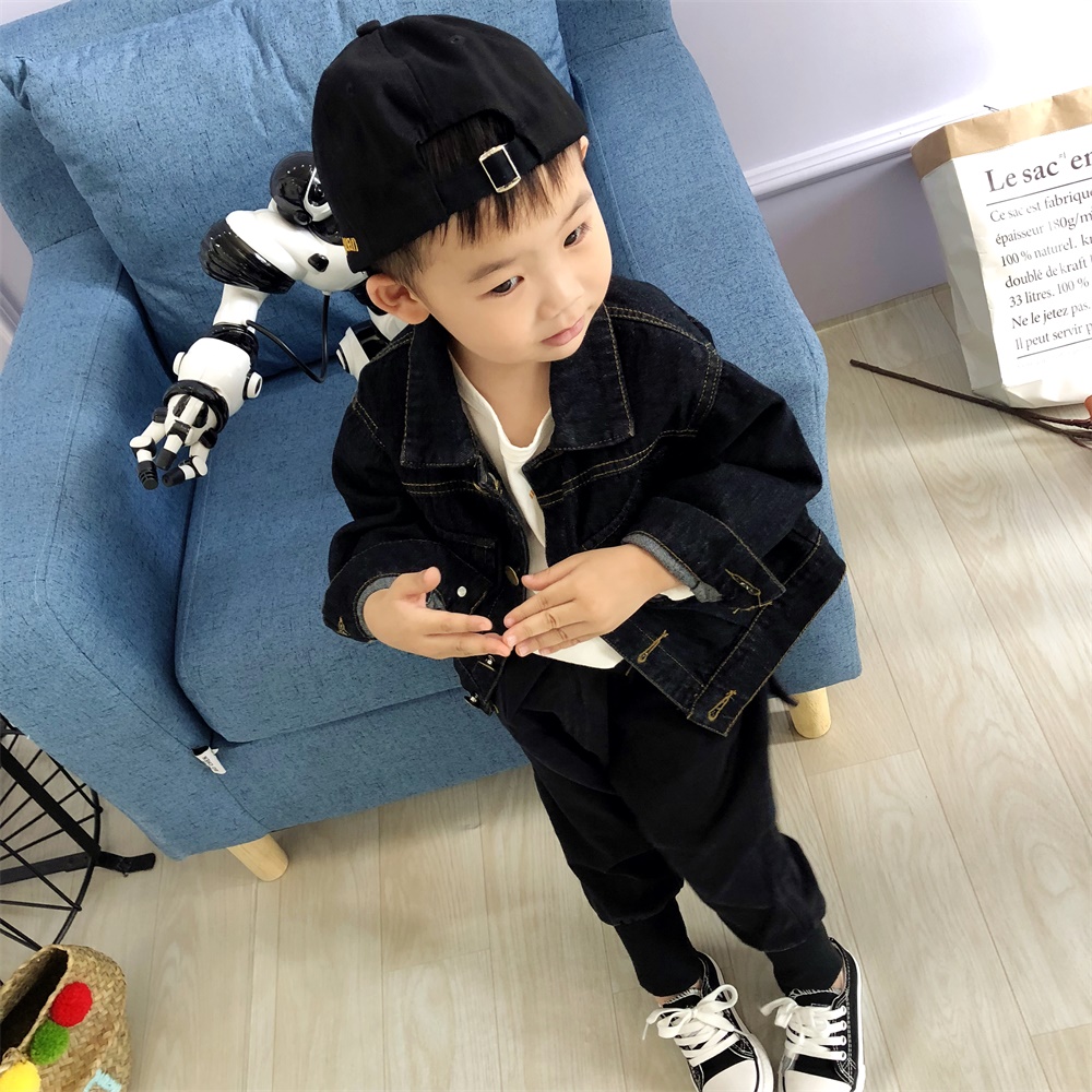 男宝宝男童洋气外套装2018新款秋装卫衣服春