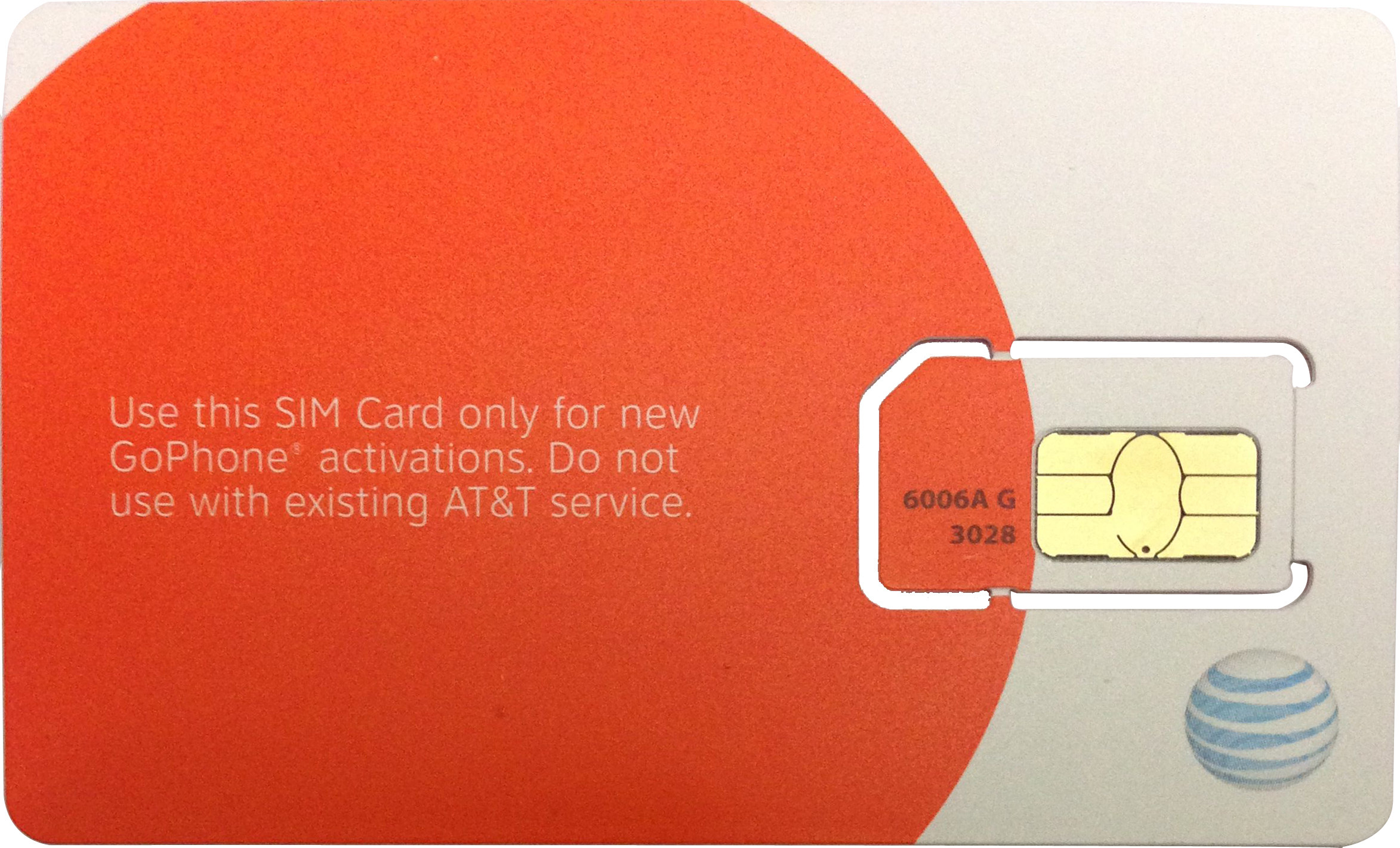 美国电话手机卡att无限通话短信4g流量sim卡上网/天数att原生卡