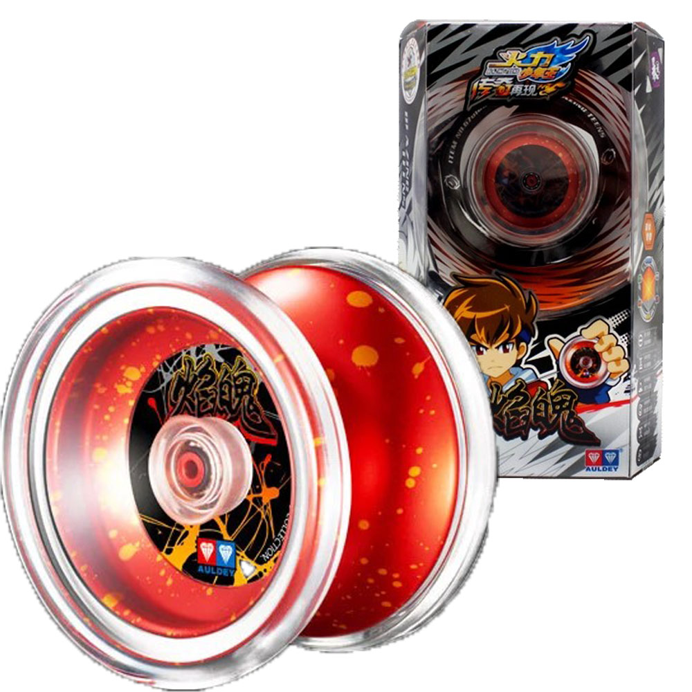 正版奥迪双钻火力少年王5溜溜球合金属球悠悠球焰魄676106yoyo球