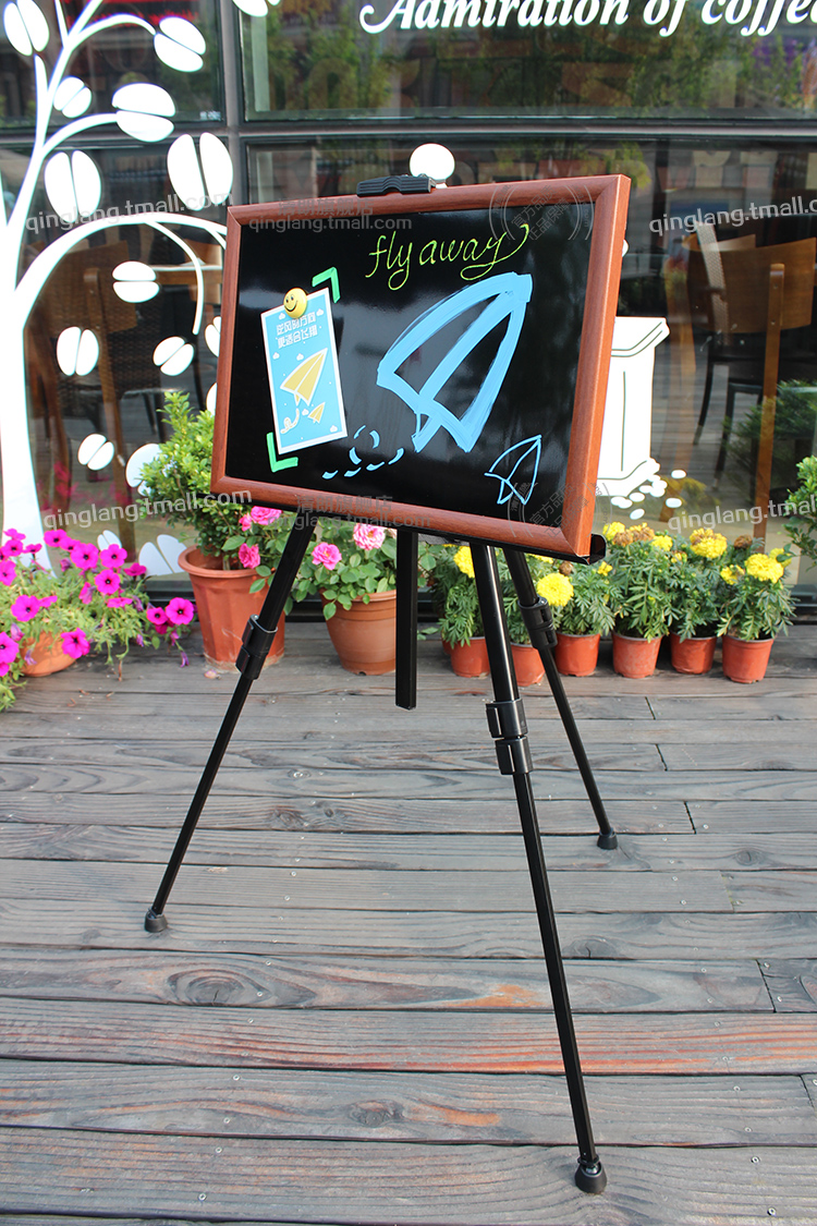 广告板三脚架 黑板画板支架 可伸缩展示铁支架 kt板架