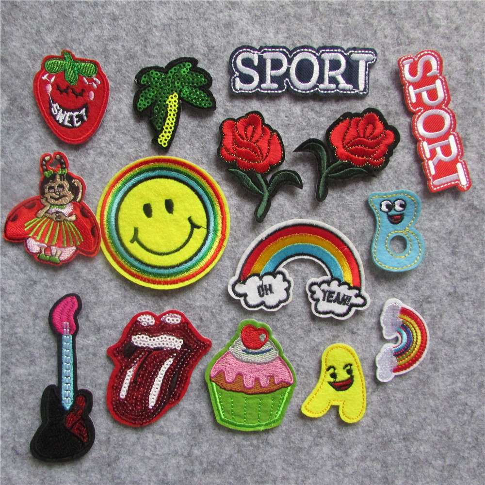 羽绒服破洞修补贴刺绣_卡通衣服补丁贴羽绒服刺绣时尚百搭衣服裤子